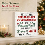 Christmas Decorations Funny Humor Quote Wood Box Sign - Image 5