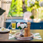 Hanobe Unfinished Round Wooden Craft Trays for DIY Decorative Plate - Image 2