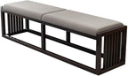 Modern Decor Bench Solid Wood New Chinese Style Bed End Stool Shoe Bench by Unknown