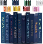 Decorative Books | Blue 10 Book Set with 3 Sizes | Preassembled with Hidden Storage | Perfectly Stackable for Easy Home Staging | Book Decor to Elevate Your Space | Home Decor Made Simple! by RedesignedBasics