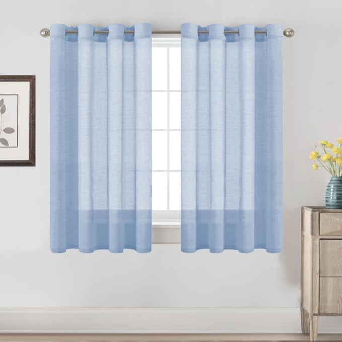 H.VERSAILTEX Linen Curtains Natural Blended Curtain Panels by HVERSAILTEX
