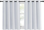 NICETOWN Greyish White Room Darkening Curtain by NICETOWN