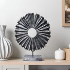 Modern Abstract Round Decorative Sculpture, Dining Living Room Desk Decor,Geometric Home Decor Statues,Shelf Top Decor Aesthetics, Coffee Tables or Office Shelves（Bronze Colored） - Image 4