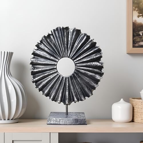 Modern Abstract Round Decorative Sculpture, Dining Living Room Desk Decor,Geometric Home Decor Statues,Shelf Top Decor Aesthetics, Coffee Tables or Office Shelves（Bronze Colored） - Image 4