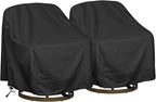 Outdoor Swivel Lounge Chair Cover 2 Pack, Waterproof Heavy Duty Outdoor Chair by HI%C2%B7%C2%B7%C2%B7YOURCOVER
