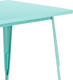 Flash Furniture Charis Commercial Grade 31.5" x 63" Rectangular Mint Green - Image 6