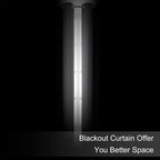 Blackout Curtains 52 x 90 Inch Long Frost Grey Curtains Set of 2 Panels Room - Image 3