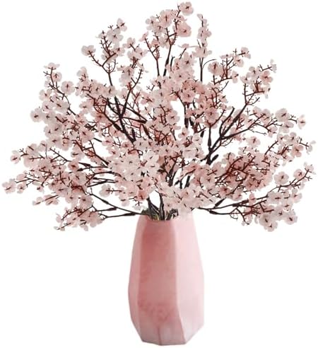 Babys Breath Artificial Flowers 6Pcs Fake Flowers Real Touch Faux Gypsophila Bouquet for Home Wedding Party Table Decor (Pink) by Bacucine