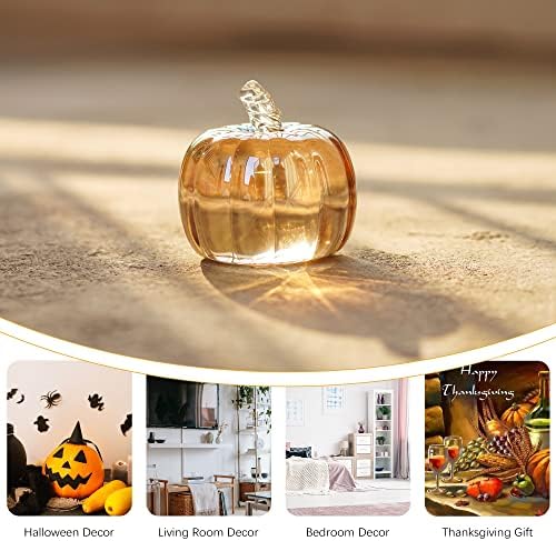 2.8’’ Crystal Pumpkin Figurine Small Glass Pumpkins For Decorating Harvest - Image 6