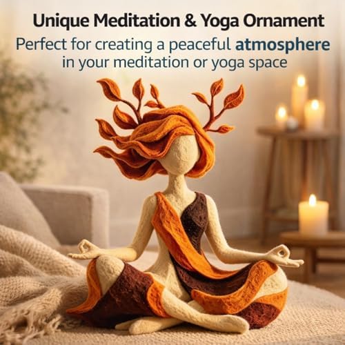 Serenity Growth Meditation Figurine – Abstract Resin Yoga Sculpture for Mindfulness & Inner Peace, Aesthetic Home Decor Statue for Living Room, Bedroom, Desk, Relaxation Gift - Image 4