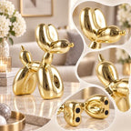 Balloon Dog Sculpture Modern Home Decor Collectible Figurines Funky Statues for Bedroom Trendy Animal Decor for Coffee Table Living Room Decor Art Resin Decor Office Standing Desk Decor - Image 4
