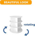 SpaceAid 3 Tier Rotating Shoe Rack Tower, Spinning Shoe Display Lazy Susan - Image 7