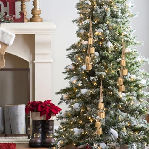 Gold Christmas Bells for Decorations: Vintage Bells Metal Decorative Bells - Image 4