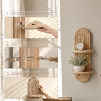 Plant Wall Shelf for Home Decor: Hanging Plant Shelf for Displaying,Natural - Image 6