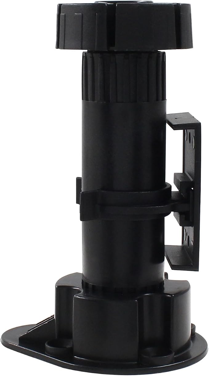 Jiozermi 4 Pack Black Plastic Cabinet Legs, Adjustable Furniture Feet - Image 4