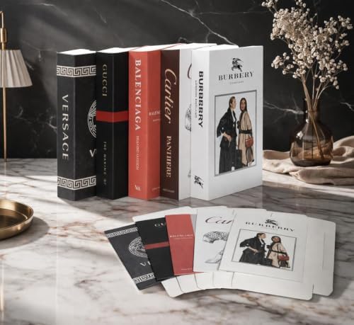 Decorative Faux Books for Home Decor, Foldable Fake Book Set, 5 Pieces - Image 5