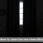 Yakamok Grey Room Darkening Curtains 42x72 inch Gray Grommet-Living Room | 2 - Image 2