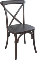 EMMA + OLIVER Walnut X-Back Chair by EMMAOLIVER