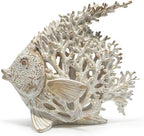 Hodao Sea Coral Fish Figurines, Angelfish Coral Reef Coastal Beach Decor - Image 2