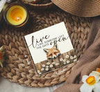 Fox Wooden Box Sign - Rustic Farmhouse Live Like Someone Left the Gate Open Signs for Home Decor,Farm Cottagecore Animal Office Kitchen Bedroom Decor,Fox Gifts for Women Men, 6x6 - Image 4