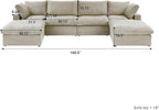 JACH U-Shaped Cloud Sectional Couch - Image 2