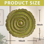 Metal Wall Sculpture, 10'' Round Textured Radiant Sunburst Wall Decor - Image 2