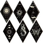 Sintuff 6 Pieces Halloween Mushroom Wall Decor Gothic Witchy Boho Wall Art by Sintuff