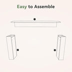 Solid Wood Console Table, 63-Inch Farmhouse Sofa Table Behind Couch - Image 4