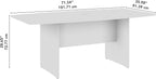 Bush Business Furniture Series C 72W Office Desk in Natural Cherry, Large PC - Image 3