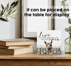 Live like Someone Left the Gate Open Alpaca Wooden Signs,Farm Cottagecore Animal Office Kitchen Bedroom Decor,Rustic Farmhouse Home Decor Signs,Alpaca Gifts for Women - Image 3