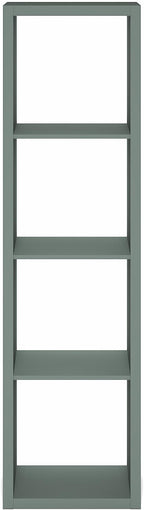Furinno Cubicle Book Shelf, Vertical 4-Cube Bookshelf, Extra Thick Horizontally - Image 9
