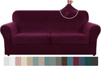 ZNSAYOTX Oversized Velvet 3 Piece Couch Cover by ZNSAYOTX