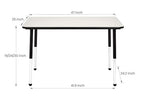 Amazon Basics Adjustable Height Rectangular Classroom Activity Table, Writing - Image 3