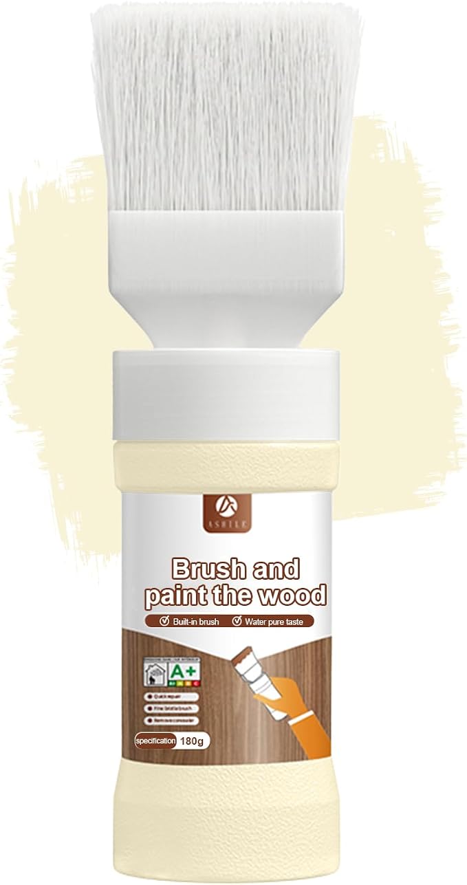 Beige Touch-Up Paint for Furniture, Metal No Sanding, Fast Drying, Water Based by Anirun2-in-1PaintBrushRevolution