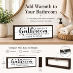 Bathroom Wooden Sign, This is A Bathroom Not An Internet Cafes hit & Split, Funny Farmhouse Bathrooms Wall Decor, Rustic Solid Wood Sign, Modern Farmhouses Restroom Decor Gift, 9.5 x 3.1 Inches - Image 4
