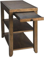 Pemberly Row Transitional Wood Chair Side Table, Nutmeg Finish, 29.75 in x 52 - Image 4