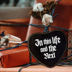 Gothic Wall Decor - In This Life And The Next Black Heart Wooden Hanging Sign -Halloween Wall Art Decor For Home Living Room Bathroom, Birthday Housewarming Graduation Gift For Women Men-A01 - Image 6