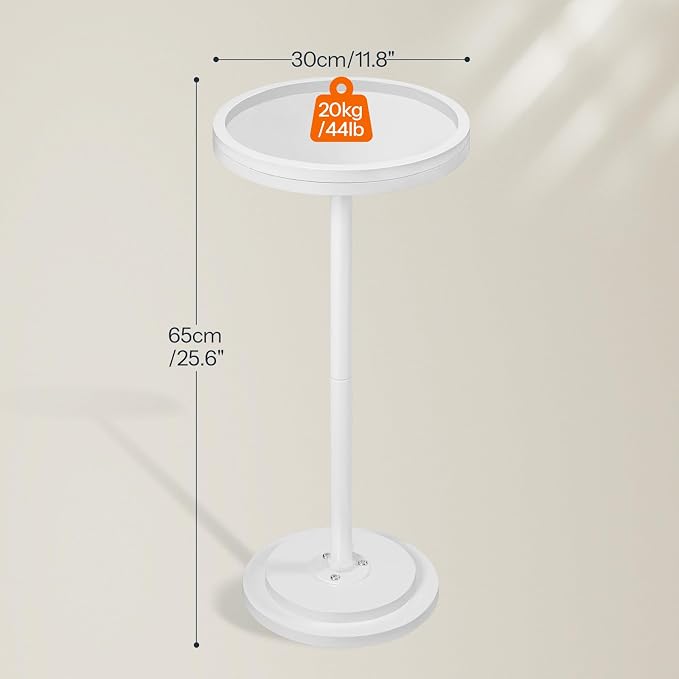 HOOBRO Small Round Side Table, Drink Table, Coffee Martini Table - Image 3