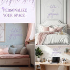 Hicarer Metal Hello Gorgeous Wall Art Minimalist Purple Wall Decor - Image 3