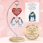 Gifts for Him Her - Wedding for Women Men Couple - Birthday Gift for Girlfriend Boyfriend - Romantic I Love You Gift for Wife - Couple Penguin Ornaments for Christmas Valentines Day by Hanatoca