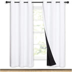 NICETOWN 100% Blackout Window Curtain Panels, Full Light Blocking Drapes by NICETOWN