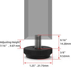 ONEHOME 24 Pack 5/16-18 Stainless Steel Adjustable Threaded Furniture Leg - Image 4