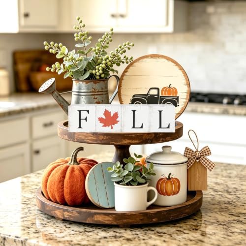 COCHIE Vintage Fall Decorations Set for Home Office Tabletop Shelf Indoor - Image 7