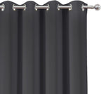 Blackout Curtains 52 x 108 inch/Dark Grey Curtains Set of 2 Panels/Thermal - Image 6