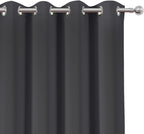 Blackout Curtains 66 x 84 inch/Dark Grey Curtains Set of 2 Panels/Thermal - Image 6