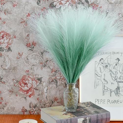 Mandy's 20 Stems Gradient Green Silk Pampas Grass Bouquet - Image 5