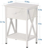 VECELO Nightstands Set of 2, Modern Bedside End Tables, Night Stands - Image 3