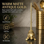 WallCharmers Gold Dog Paper Towel Holder & Metal Toilet Paper Holder Stand - Image 5