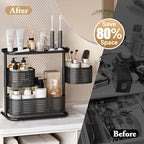 KINGRACK Metal Bathroom Counter Organizer，Rotating Countertop Storage Shelf - Image 6