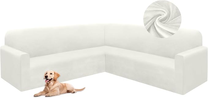 HDCAXKJ Corner Sectional Couch Covers Velvet Stretch L Shape Sofa Cover Soft by HDCAXKJ